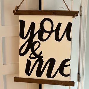 “you and me” wall art